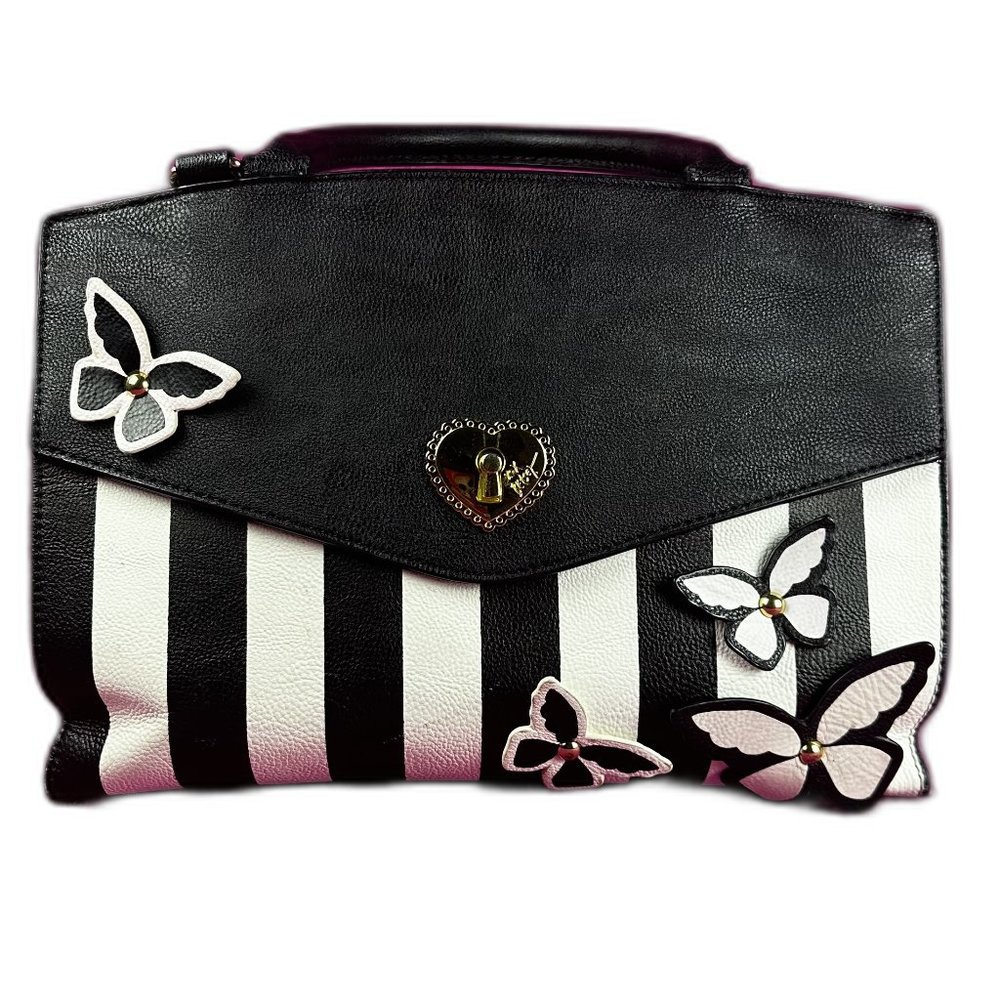 Betsey Johnson leather handbag USED